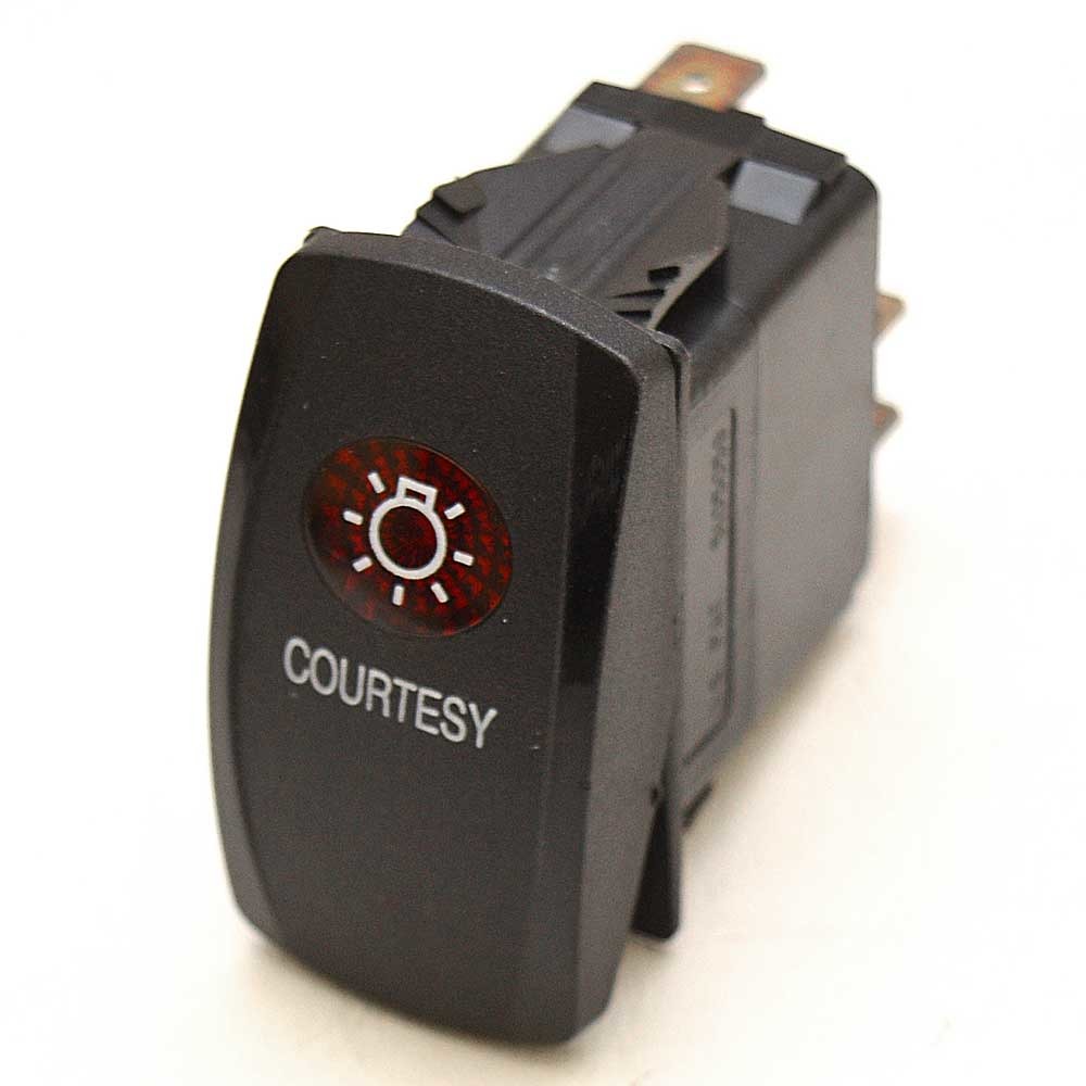 Carling On/Off Contura V Boat Rocker Switch | Courtesy Light 3 Spade 12V
