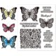 thumbnail image 1 of Sellos de goma con mariposas y palabras de bendición, solo para ti. Sellos de escritura., 1 of 6
