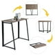 thumbnail image 1 of Escritorio Plegable Rectangular HOMEMAKE FURNITURE Industrial Clásico Color Nogal 80*40*74 cm, 1 of 6