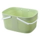 thumbnail image 1 of Cesta de Ducha de Gran Capacidad, Organizador de Plástico Grueso con Asas, Bolsa de Aseo con Drenaje, Color Verde., 1 of 5