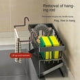 thumbnail image 4 of 1pc Punch-Free Kitchen Sink Faucet Rack with Rag Drain - Organize and Store Household Items, 4 of 4