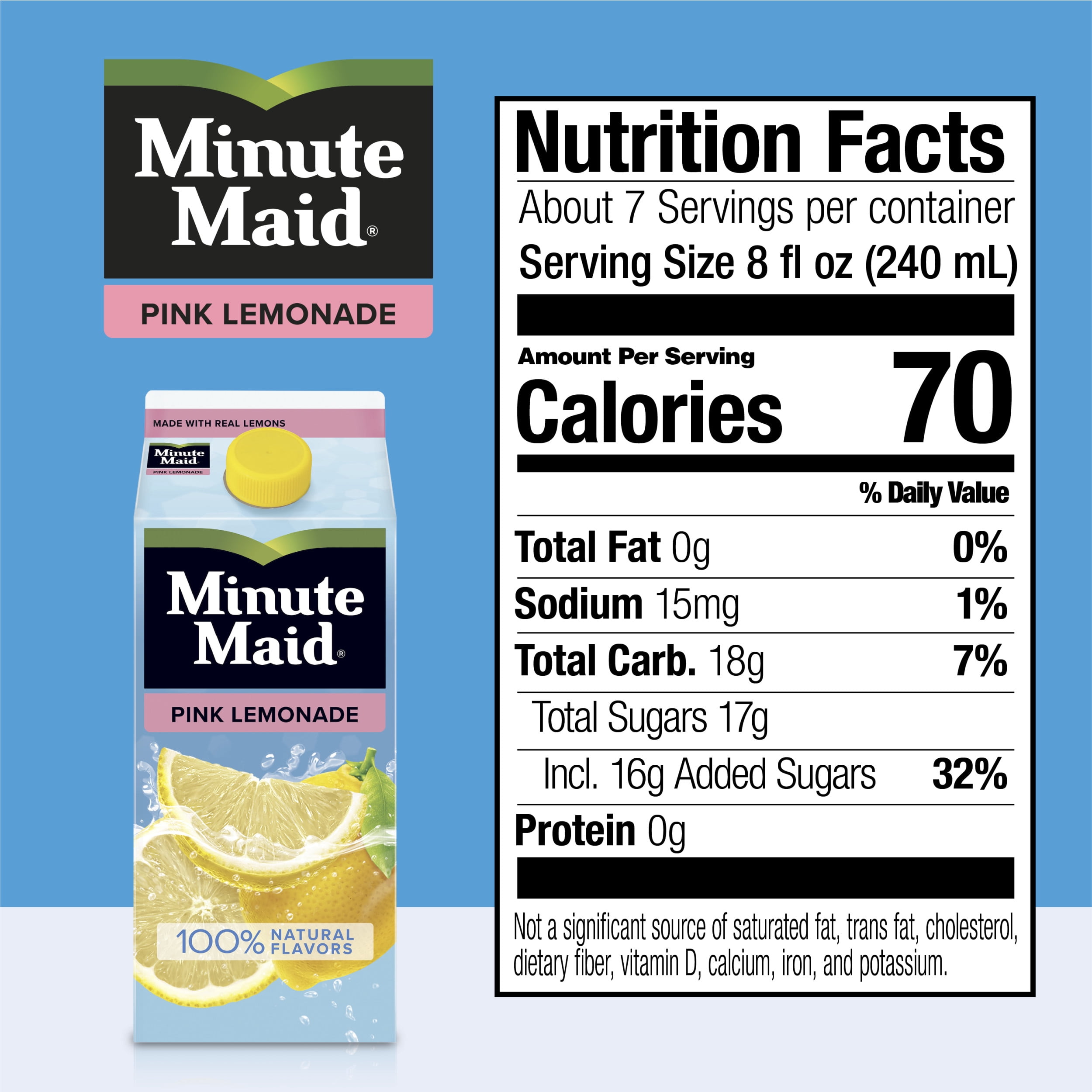 Minute Maid Pink Lemonade, Fruit Drink, 59 fl oz