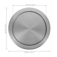 thumbnail image 3 of AURARMLET Stainless Steel Built in Countertop Trash Can Lid with Odor Seal for Kitchen Bathroom, 3 of 7