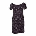 thumbnail image 1 of Vestido George para Mujer, con Cuello Ojal y Manga Corta Plisado con Elástico Negro Talla 2EG, 1 of 4