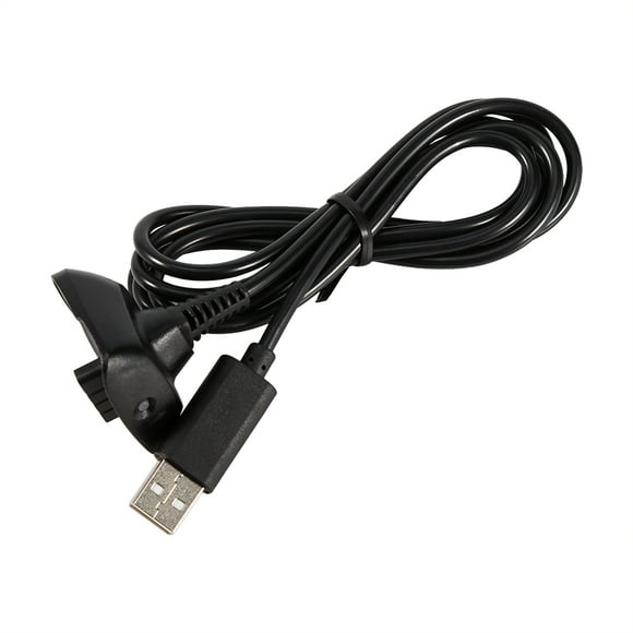 Garosa 1Pc Black 1.5m Wireless Controller USB Charging Cable Cord Game Pad Accessory For XBOX 360, USB Charger Cable, Gamepad Spare Parts