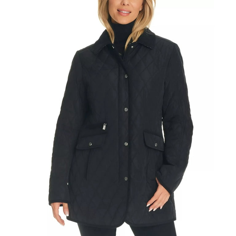 Jones new york hooded quilted coat on sale