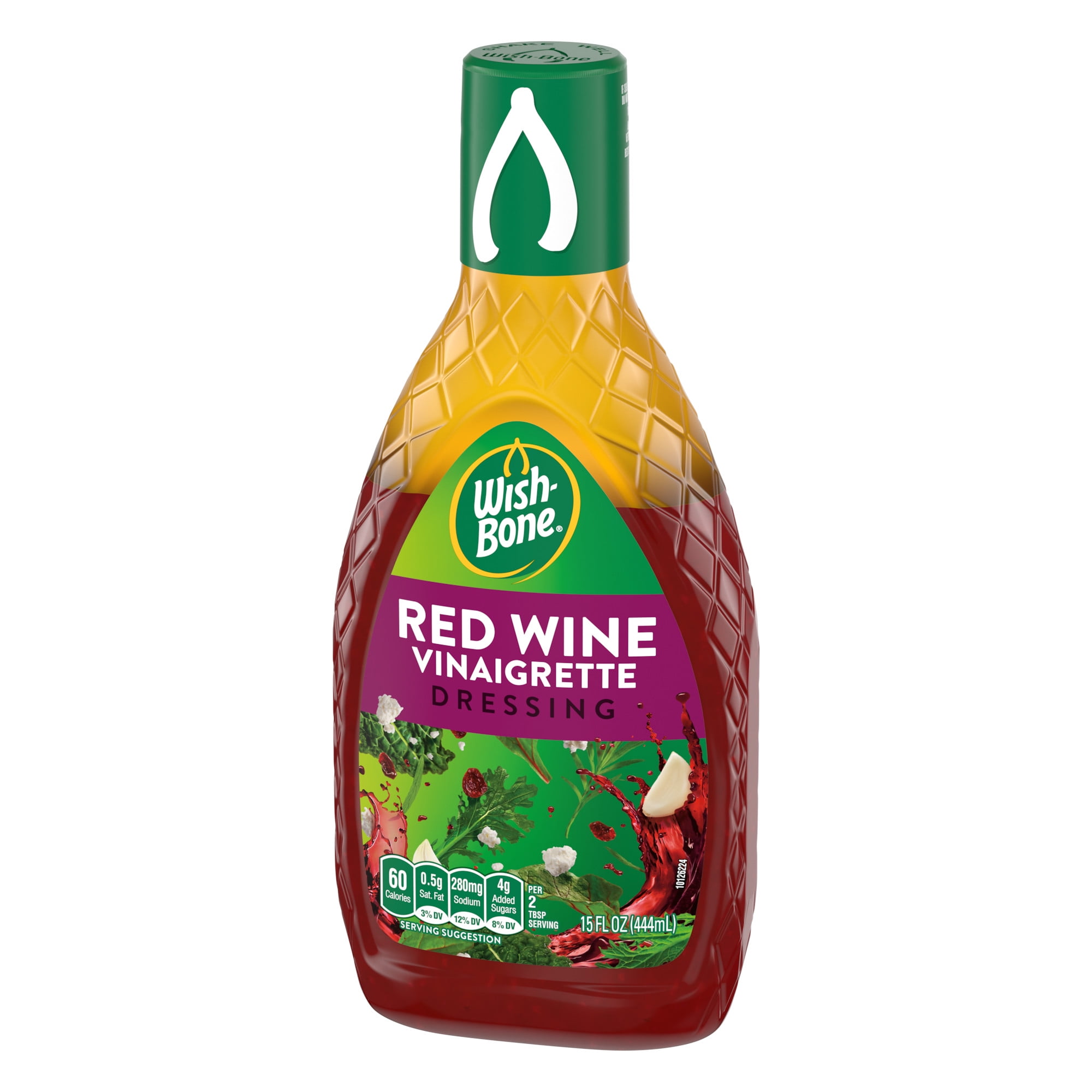 (6 pack) Wish-Bone Red Wine Vinaigrette Salad Dressing, 15 fl oz