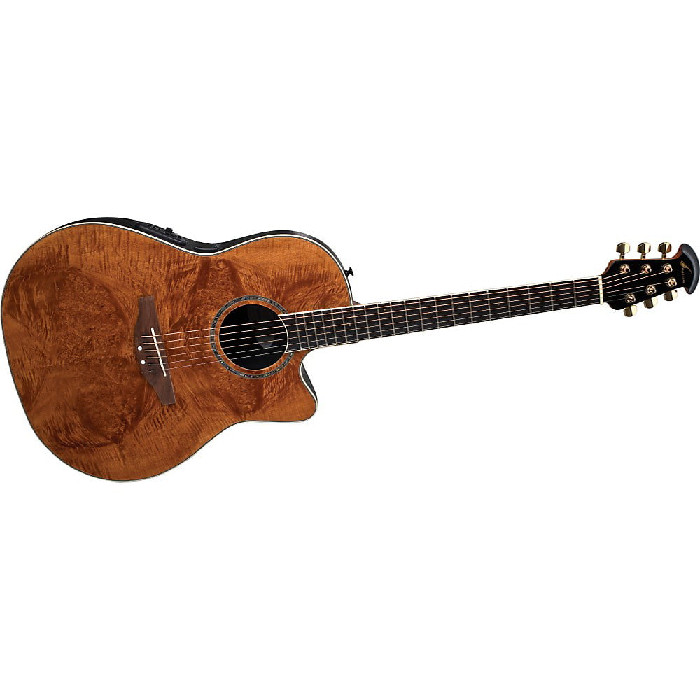 Ovation Celebrity CC24 Mid-Depth Contour Acoustic-Electric Guitar Nutmeg  Burled Maple