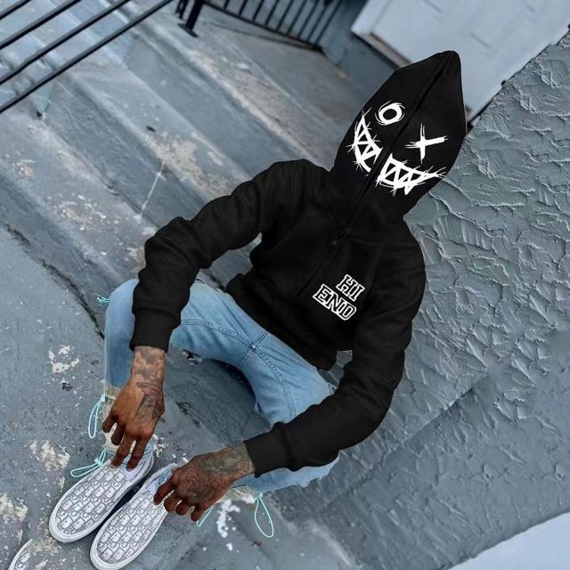Sudadera con letras Y2k oscuras europeas y americanas para hombre y mujer, sudaderas con capucha, Harajuku gótico, sudadera con cremallera de gran tamaño, 2023