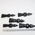 thumbnail image 4 of 5 Obsidian Ornamental Tomahawk Heads #231N  Ax Axe Hatchet, 4 of 4