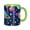 Green, variant on Sunflower Coffee Mug Fun Custom Ceramic Mugs 11oz Black
