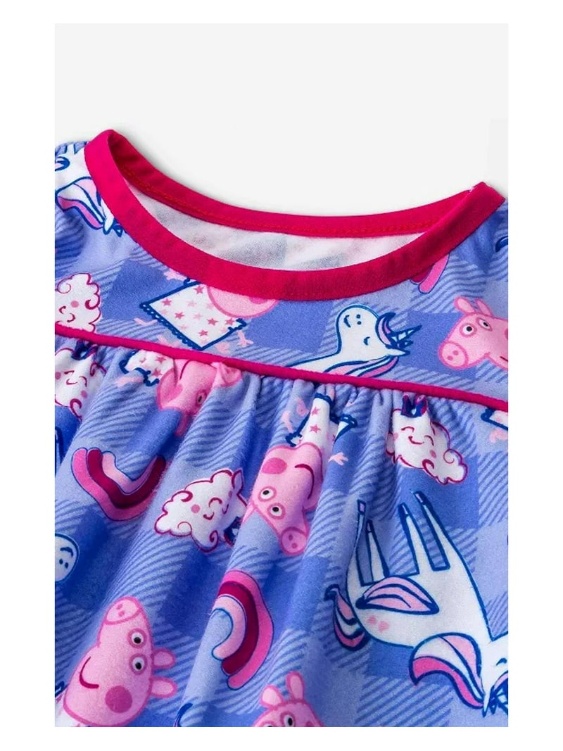 Peppa Pig Toddler Girls Pajamas Unicorn Granny Dorm Night Gown
