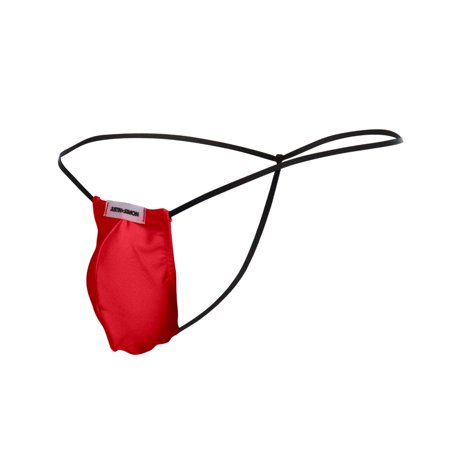 JUSTIN + SIMON Classic G-String Bulge-Red-Small/Medium