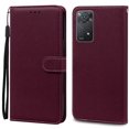 thumbnail image 1 of Note 11 Case For Xiaomi Redmi Note 11 11S Case Leather Wallet Flip Case For Redmi Note 11 Pro Phone Cases Note 11S Cover Fundas Wine Red Note 11S, 1 of 6