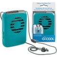 thumbnail image 4 of O2COOL 3.5 inch Deluxe Personal Battery Powered Necklace Fan for Cooling - Teal, 4 of 6