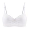 thumbnail image 1 of MIASHUI Bras for Women Comfortable and Transparent Shoulder Strap Cordless Backless Spongeless, 1 of 4
