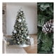 thumbnail image 2 of Árbol de Navidad Escarchado con Piñas Pino Navideño Frondoso Esquimal (Nevado, 1.80 m), 2 of 6