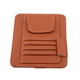 thumbnail image 2 of Bolsa de Almacenamiento para Visera,Bolsa de Almacenamiento de Coche de Cuero Almacenamiento Pocket Pouch Case Bolsa para Tarjeta Clave(naranja), 2 of 7