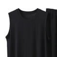 thumbnail image 5 of BaoFuBaoMei Pajamas for Men 2 Piece Set Big and Tall Crew Neck Lounge Sets Tank Top and Shorts Sleepwear Sets Comfy Soft Loungewear with Pockets, 5 of 5