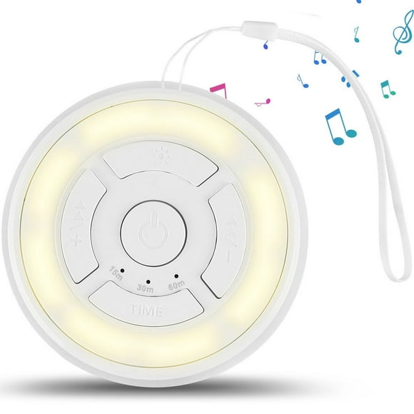 AMERTEER Sound Machine White Noise Sound Machine Lightweight Mini Sleep Sound Machine with 16 Sounds 3 Timer USB Rechargeable Noise Machine Portable Natural Soothing Sound Sleep Aid Machi