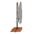 thumbnail image 6 of SimplyShade 10ft Outdoor Square Patio Umbrella with Cross Bar Stand, Cast Silver, 6 of 9