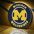 thumbnail image 2 of Michigan Wolverines LED XL Round Wall D-cor, 2 of 6