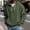 #G01-Army Green, variant on Waffle Knit Hoodie for Men, Drawstring Hooded Quarter Zip Pullover, Casual Loose Fall Winter Fashion Outfits