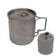 thumbnail image 1 of Vajilla para acampar, taza de titanio Taza para acampar de titanio redondeada de 500 ml Taza de agua de titanio altamente versátil, 1 of 8