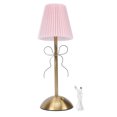 thumbnail image 2 of Lámpara De Mesa Pequeña Lazo, Lámpara De Mesa Plisada Recargable, Linda Pantalla Tela Decorativa, Lámparas Inalámbricas Escritorio, Luz LED Para Mesita Noche Para Dormitorio, 2 of 7