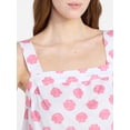 thumbnail image 3 of Joyspun Women's Wide Strap Cotton Tank Top and Pants Pajama Set, 2-Piece, Sizes XS-3X, 3 of 5