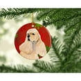 thumbnail image 2 of Carolines Treasures SS4729-CO1 Cocker Spaniel Red Snowflakes Holiday Christmas Ceramic Ornament, Multicolor, 2 of 2