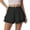 yue866-Black, variant on KHONTS Women's Casual Layered Hem Skorts Wide Leg Workout Skirt Shorts Casual Loose High Waist Shorts Coffee S