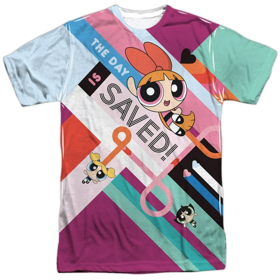 Powerpuff Girls - The Day Is Saved - Short Sleeve Shirt - Large