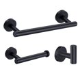 thumbnail image 4 of Matsuzay Toallero de baño de acero inoxidable, estante de almacenamiento, toallero de baño pulido montado en la pared, riel para ropa, suministros de Juegos de accesorios de baño No.9 Matsuzay HA026480-08, 4 of 6