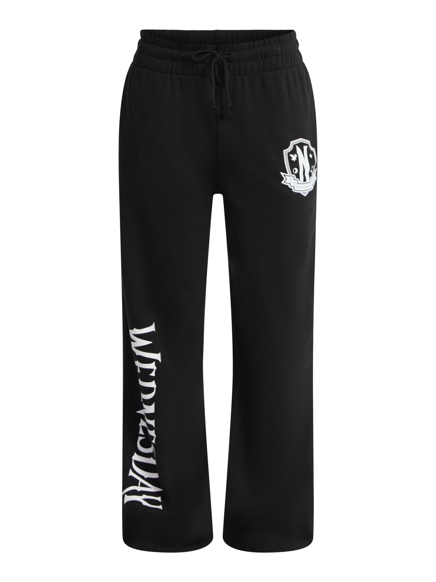 Wednesday, Juniors Graphic Pants, Badge Logo, Sizes XXS-2XL