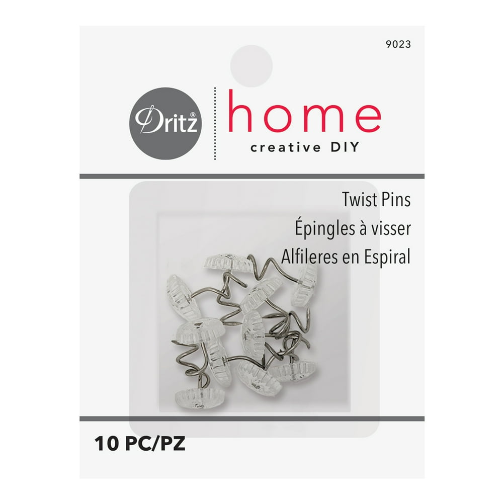 Dritz Home Twist Pins 10/PkgClear