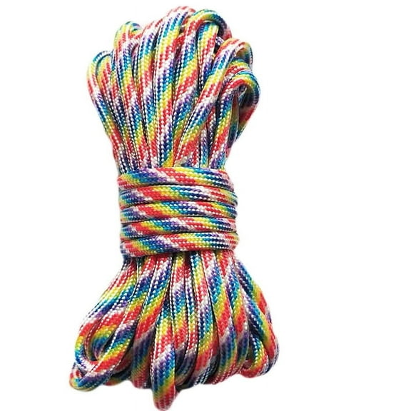 XmhyTop 2Pcs 4mm Braid Nylon Cord for Camping,Hammock,Clothsline,Hiking,Fishing-3yards,G