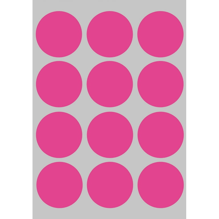 Royal Green Large Dot Sticker 1.5 inch Pastel Pink Stickers (3.8 cm) - 1200  Pack 