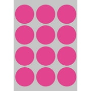 Royal Green Pink dot Stickers for Labeling and Envelope Seals 1.5 inch - 180 Pack