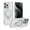 Clear, variant on for iPhone 16 Pro Frosted Clear Case with Magnetic Stand, [Compatible with MagSafe] [Invisible Ring Holder] Soft TPU Frame Shockproof Protection Cover for iPhone 16 Pro Phone Case, Black