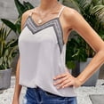 thumbnail image 4 of Mittory Silk Tank Top for Women Mesh V Neck Satin Camisole Silky Sleeveless Tank Cami Shirt, 4 of 7