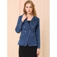 thumbnail image 3 of Chaqueta de mezclilla Allegra K Azul oscuro M, 3 of 6
