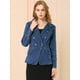thumbnail image 3 of Chaqueta de mezclilla Allegra K Azul oscuro M, 3 of 6