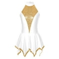 thumbnail image 3 of DPOIS Women Sequin Lyrical Dance Dress White M, 3 of 7