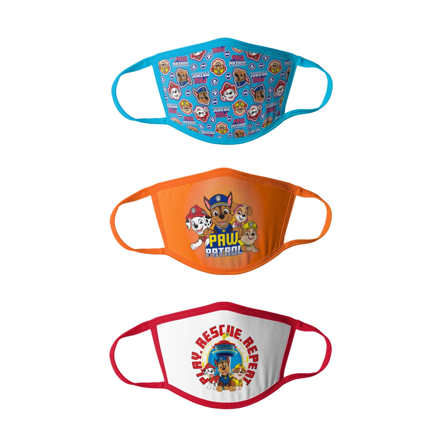 Paw Patrol Boys Kids Face Masks - 6pk