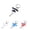 Black, variant on eBikeling 6 Pc Ebike Accessories Ebike Conversion Kit, Electric Bike Conversion Kit, Torque Arm, Mid Drive Ebike, Front or Rear, Steel