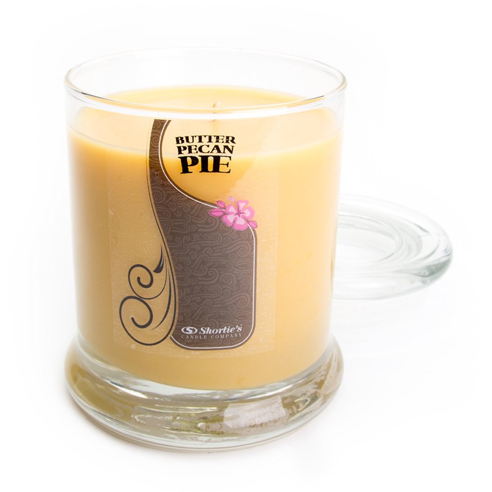 Butter Pecan Pie Candle Medium Beige 10 Oz. Highly Scented Jar Candle Made With Natural Oils