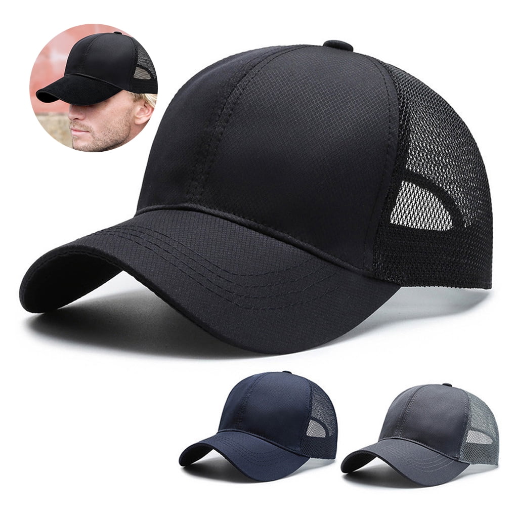 ZheElen Breathable Baseball Cap For Men Adjustable Strap Sporty