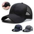 thumbnail image 3 of relayinert Fashionable Polyester Mesh Trucker Hat Stay Cool And Stylish Sporty Style grey 1Set, 3 of 6