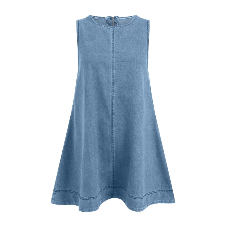 denim and rhinestone dress Halter Neck Cutout Zip Back Denim Mini Dress